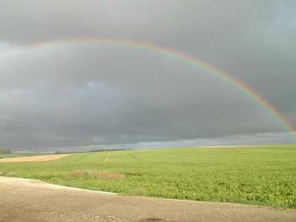 Arc en ciel, météo, paysage, campagne - Crédit photo  @GuyotVincent02